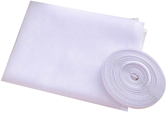 DIY 벨크로 창문 모기장, 화이트