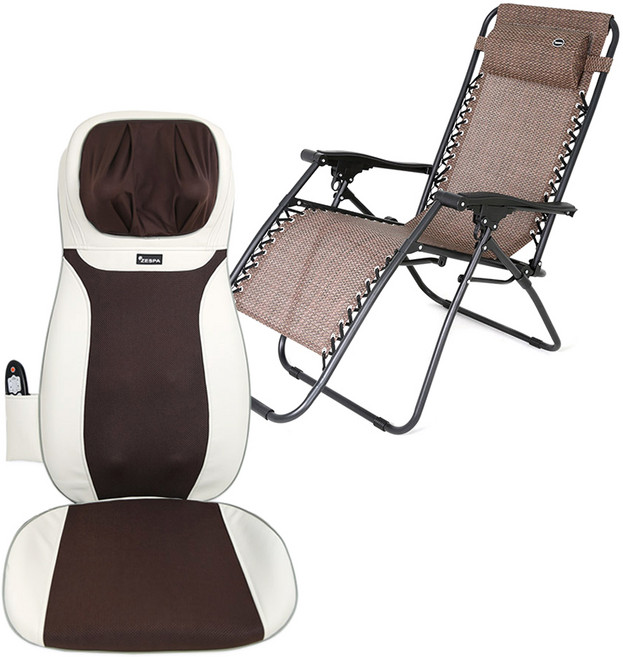 제스파 터치 바디밸런스 의자형 안마기 ZP943 + 이지릴렉스 체어 ZP1995 세트, ZP943(안마기), ZP1995(체어), 혼합색상