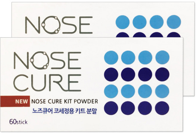 노즈큐어 코세정용 키트 분말 2.1g 60p, 2개