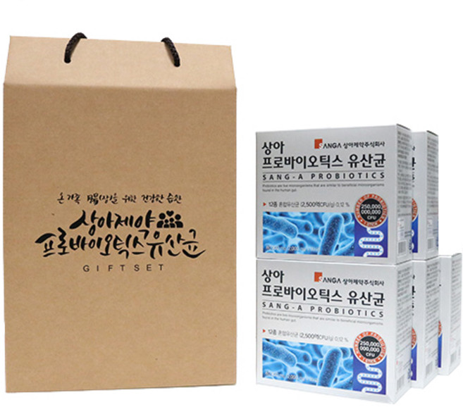 상아제약 프로바이오틱스 유산균 5개월분 선물세트, 2g, 150개