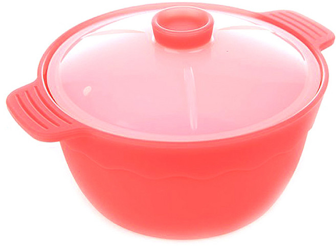 인콕 실리콘 냄비 중, 레드, 1개
