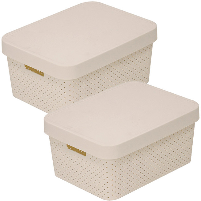 커버 바스켓, 브라운, 2개