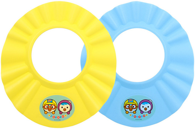 뽀로로 크린샴푸캡 EVA 2p, 옐로우 + 블루