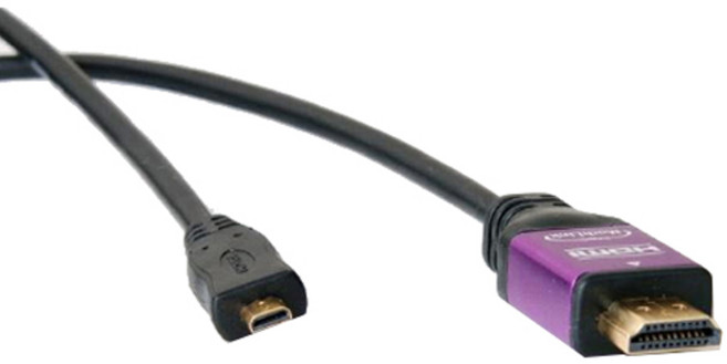 마하링크 Micro HDMI to HDMI 1.4 케이블, 1개, 1.2m