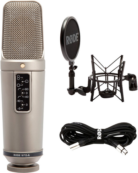 로드 멀티 패턴 컨덴서 마이크 + 쇼크마운트 + 케이블, NT2-A