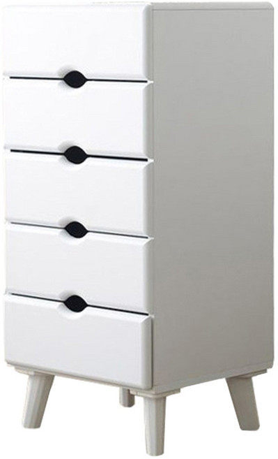 제이디퍼니처 고급 서랍형 협탁, 화이트, 5단
