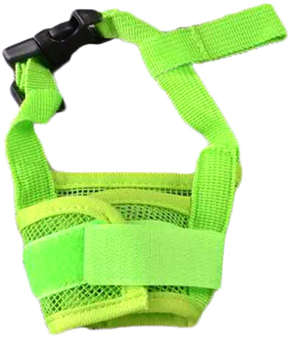반려동물 통기성 매쉬 훈련용 입마개 L, 그린, 1개