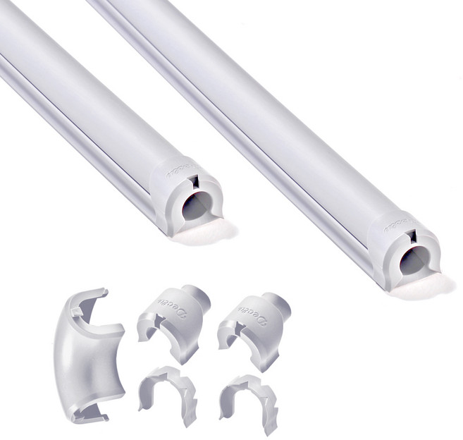 Declu Cable Deco Plus 2M 設計款電線整理槽全配組 大尺寸, 淺灰色, 1組