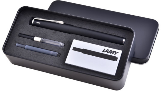 LAMY 만년필 스튜디오 실속세트, F, 블랙