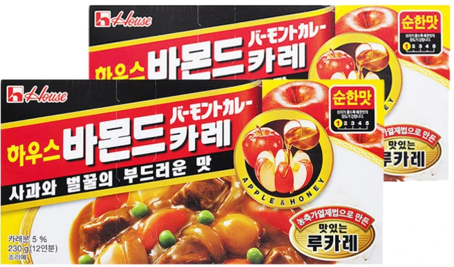 하우스 바몬드카레 순한맛, 230g, 2개 - 쿠팡