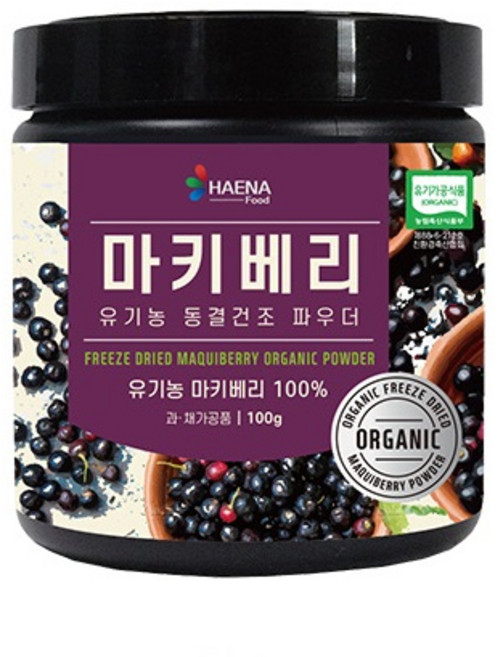 해나식품 유기농 동결건조 마키베리 분말, 1개, 100g