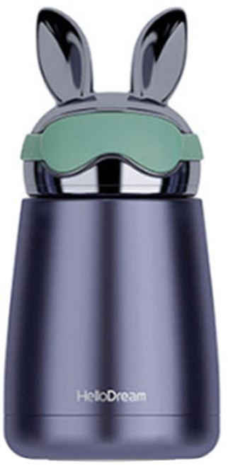 푸코 T24 래빗 파일럿 보온병, 블루, 300ml, 1개