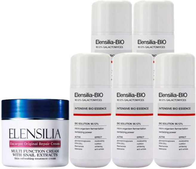 엘렌실라 달팽이크림 + 바이오에센스 데이크림, 크림100g + 에센스(120ml x 5개), 1세트