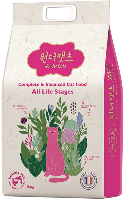 원더캣츠 전연령 반려묘 기능성 사료, 가수분해닭, 5kg, 1개