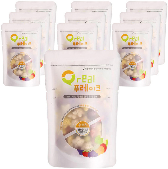 오리얼 푸레이크 후르츠 시리얼, 25g, 10개