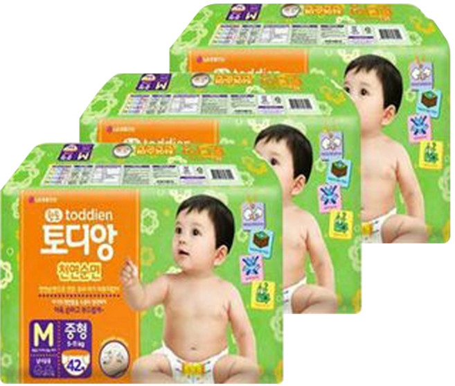 토디앙 황토 천연순면 밴드형, 중형(M), 3개