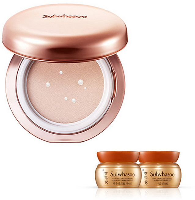 설화수 쉬어 래스팅 젤쿠션 파운데이션 12g + 자음생크림 2종 세트, 15호, 1개