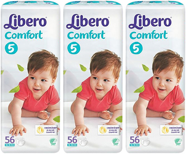 리베로 컴포트 밴드형 기저귀 남녀공용 (10~16kg) + 두들북, 5단계, 168매