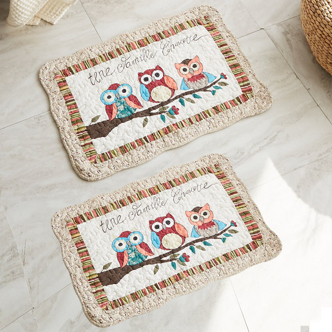 순면 워싱 발매트, 부엉이