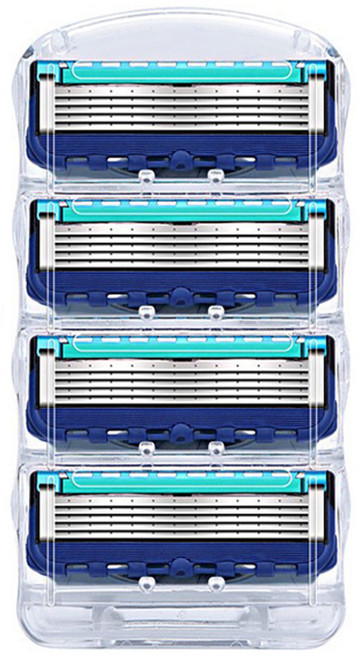 큐지오 퓨전 엘리자베스 질레트 호환용 면도날, 1개, 4개입