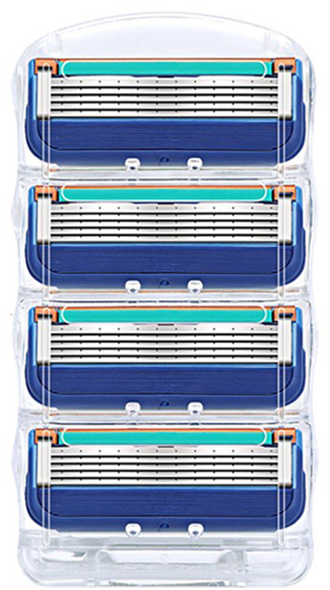 퓨전 매뉴얼 질레트 호환용 면도날, 4개입, 1개