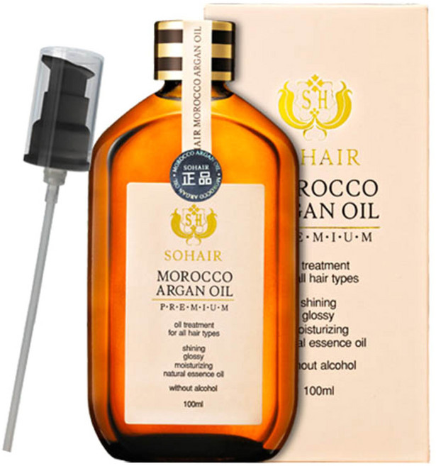 쏘헤어 모로코 아르간오일 헤어에센스 + 펌프, 100ml, 1개