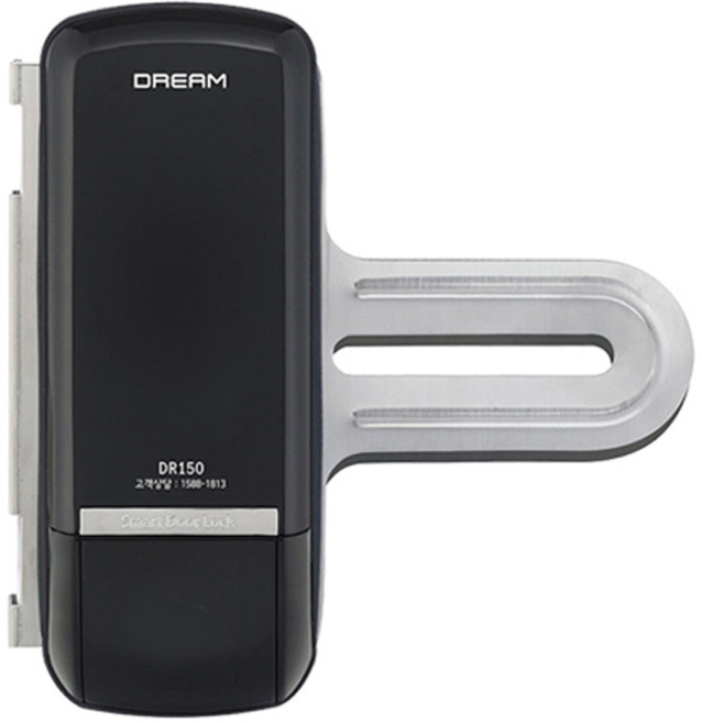 에버넷 드림 유리문 전용 디지털 보조키 도어락, DR150-N, 고객직접설치
