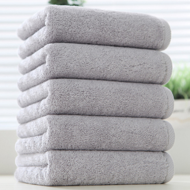 코튼클라우드 호텔수건 200g 40수 코마사, 소프트그레이, 5개