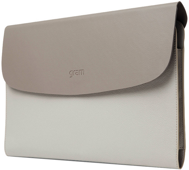 뉴비아 LG그램전용 노트북 파우치, BROWN + BEIGE, 1개