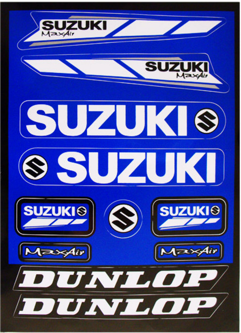 스포츠 패션 로고 스티커, C05 스즈키 블루, 1개