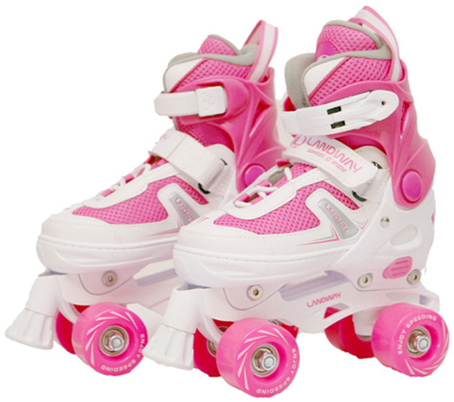랜드웨이 아동용 레이싱 롤러스케이트, 핑크, 1개