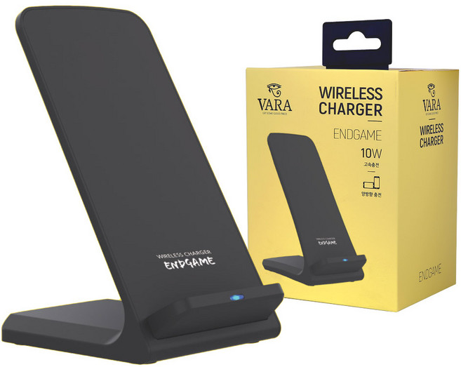 바라 ENDGAME 고속 무선충전기, 블랙, 1개