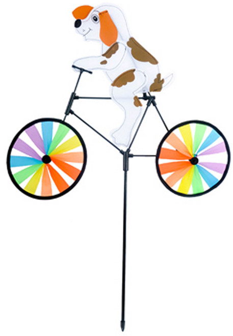 파티쇼 정원용 바람개비, 자전거타는강아지, 1개입