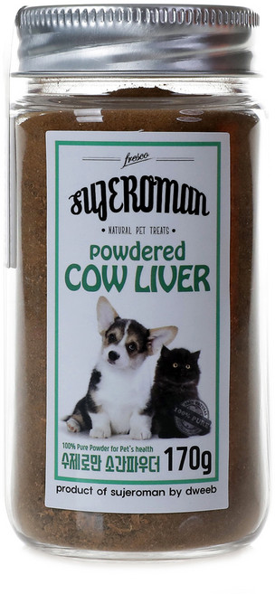 SUJEROMAN 반려동물 파우더 간식, 소간, 170g, 1개