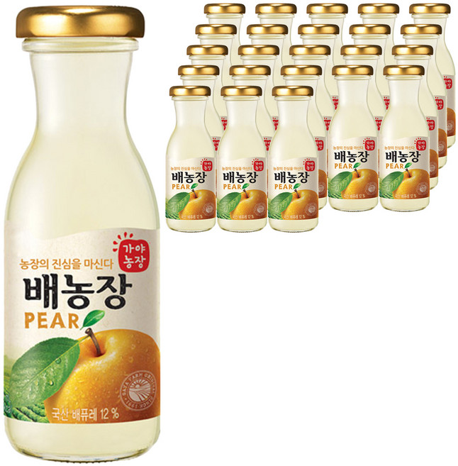 가야농장 배농장 주스, 180ml, 24개