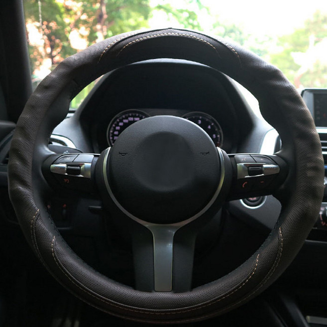 카렉스 차량용 노블맨 샤프그립 핸들커버, 브라운