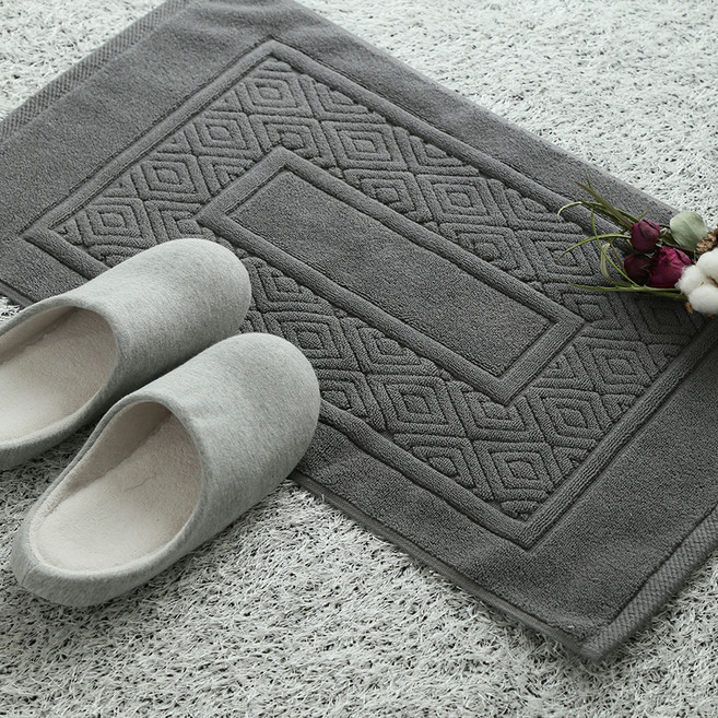 까사베르데 30수 프리미엄 타월 주방발매트, 다크그레이