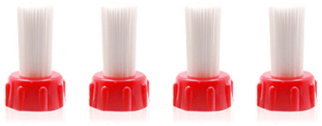 누보 레드캡 교체형 머신청소용 브러쉬 리필 0.7mm 2p, 혼합 색상, 2개