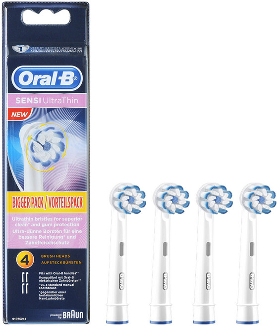 오랄비 센시 울트라씬 칫솔모 4개입, EB60-4, 1개