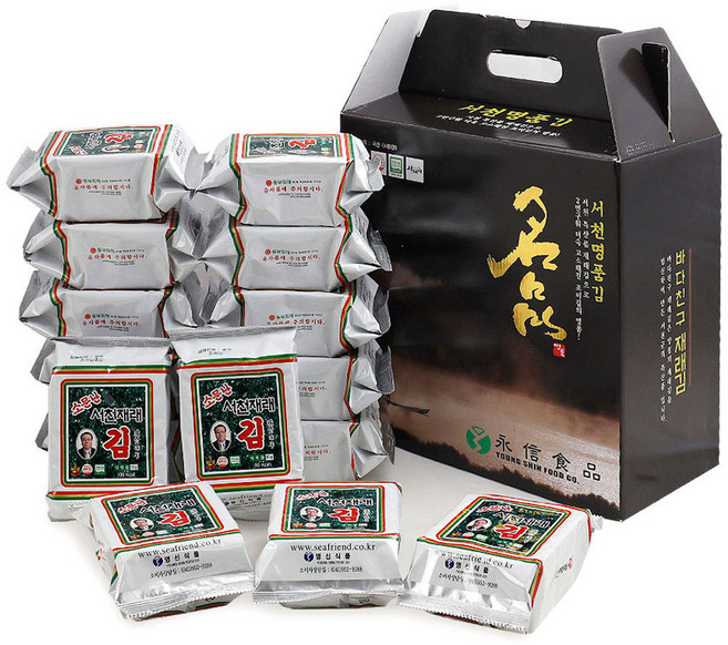 바다친구 서천 명품김 식탁김 15g, 15개