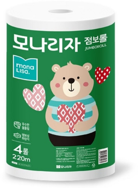 모나리자 점보롤 2겹, 220m, 1개, 4개입