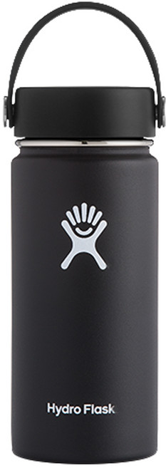 하이드로플라스크 와이드마우스 텀블러, 블랙, 473ml, 1개