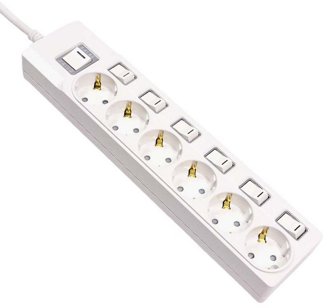 써보니 개별 스위치형 멀티탭 6구, 3m, 1개