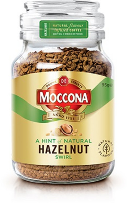 MOCCONA 摩可納 經典榛果風味即溶咖啡, 95g, 1罐, 1罐
