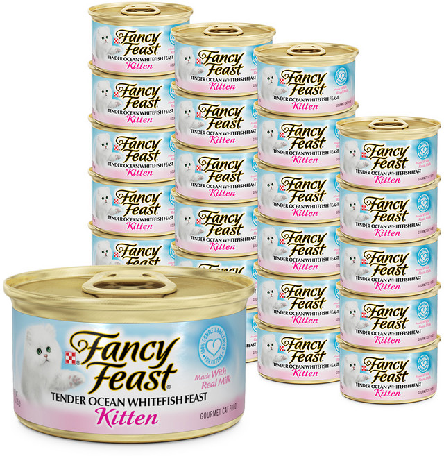 팬시피스트 키튼 고양이 텐더 흰살생선, 85g, 24개