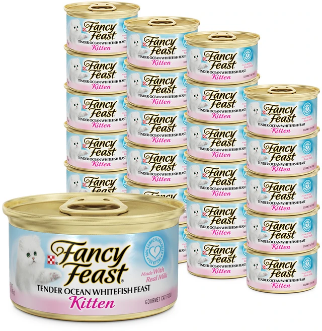 팬시피스트 키튼 고양이 텐더, 흰살생선, 85g, 24개 - 쿠팡