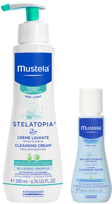 무스텔라 스텔라토피아 클렌징 크림 200ml + 이드라 베베 노린스워터 50ml 세트, 1세트
