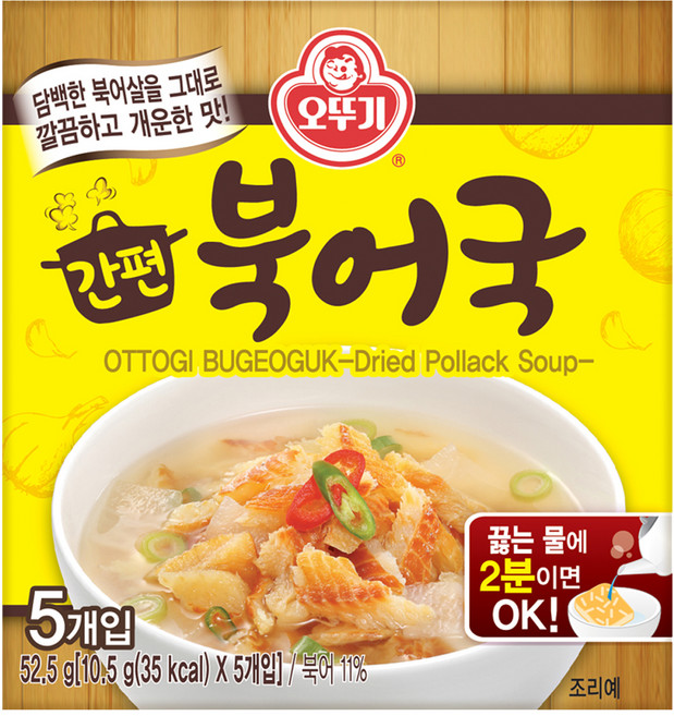 오뚜기 간편북어국, 52.5g, 1개