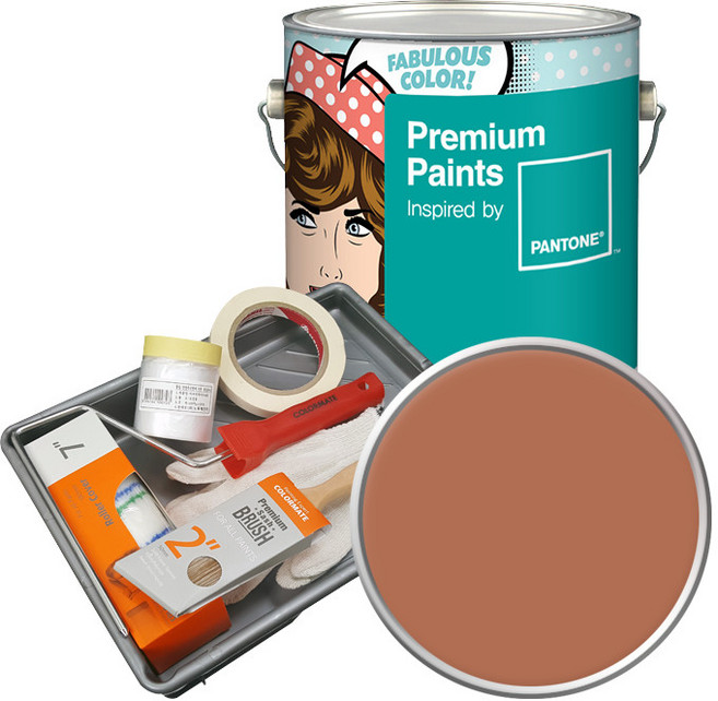 노루페인트 팬톤 내부용 실내벽면 저광페인트 4L 세트, 16-1429 Sunburn, 4000ml, 1개