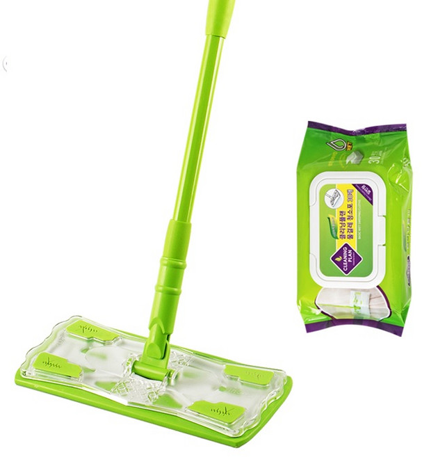 퍼펙트클린 표준형 청소밀대+물걸레 청소포 (1개월분), 1세트